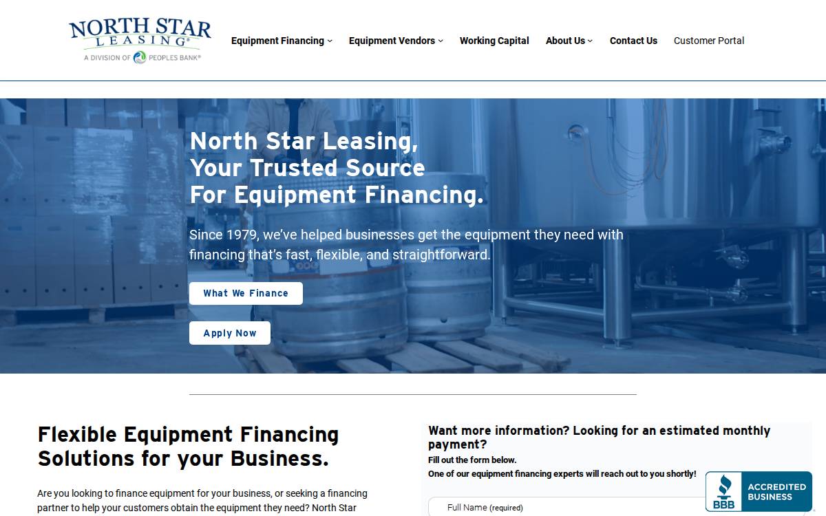 Northstarleasing website preview