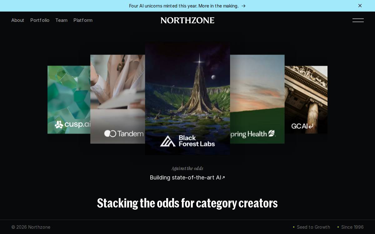Northzone website preview