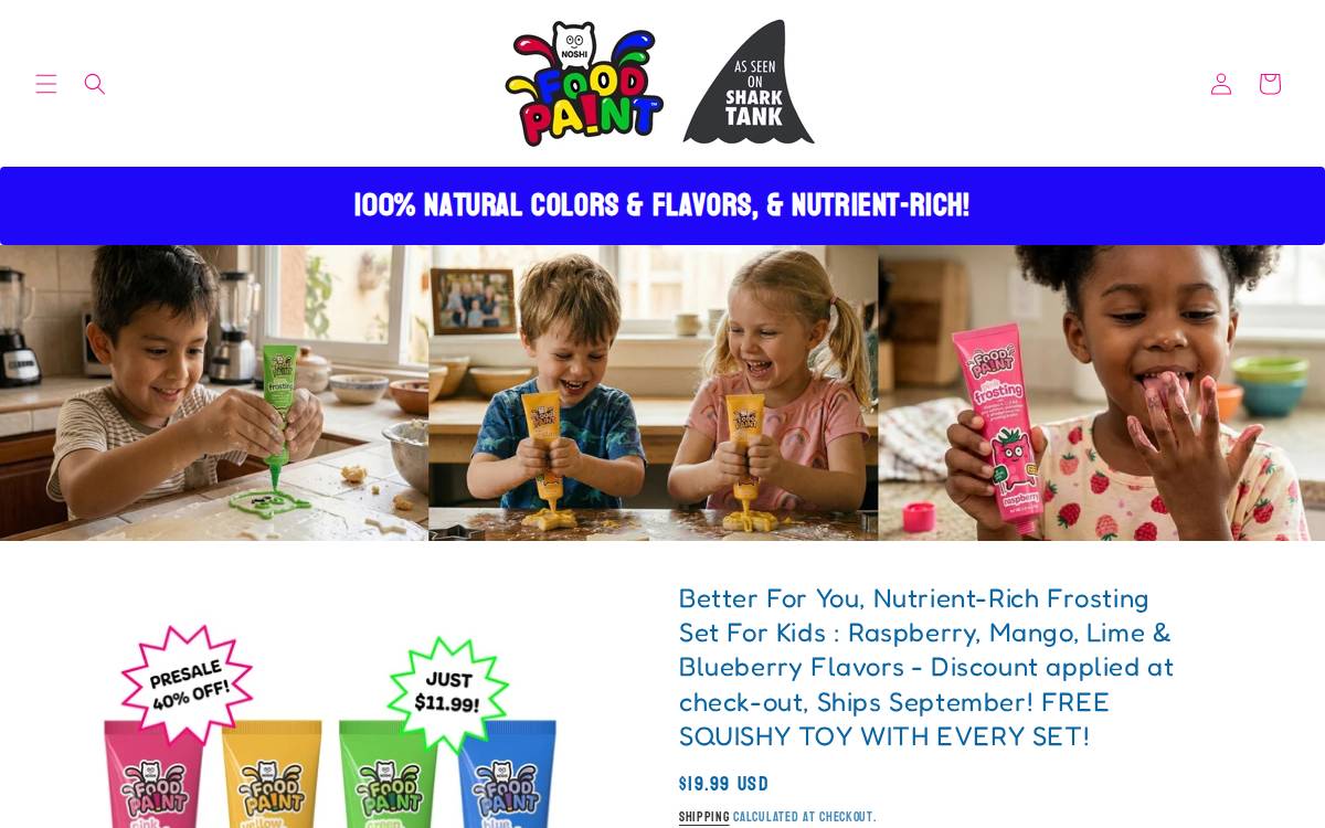Noshiforkids website preview