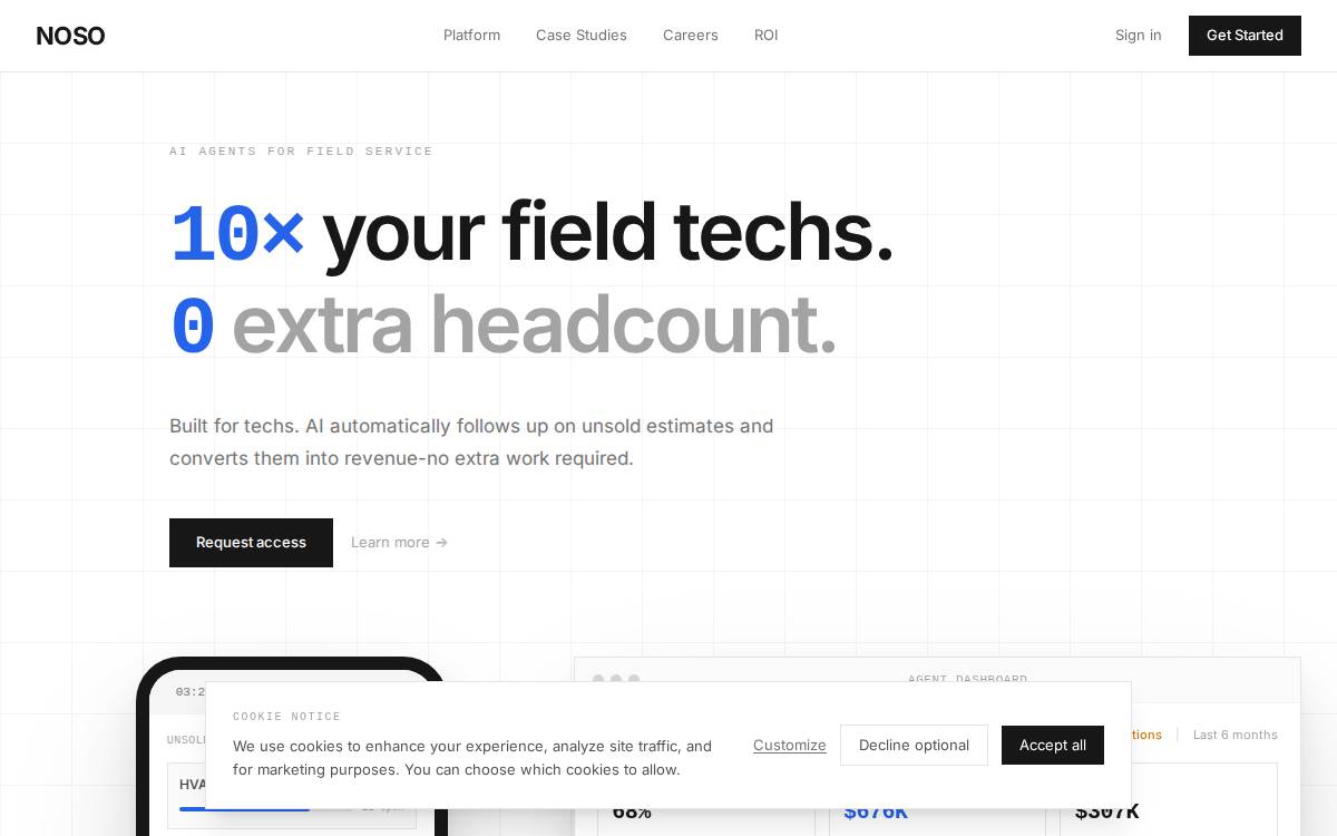 NOSO LABS website preview