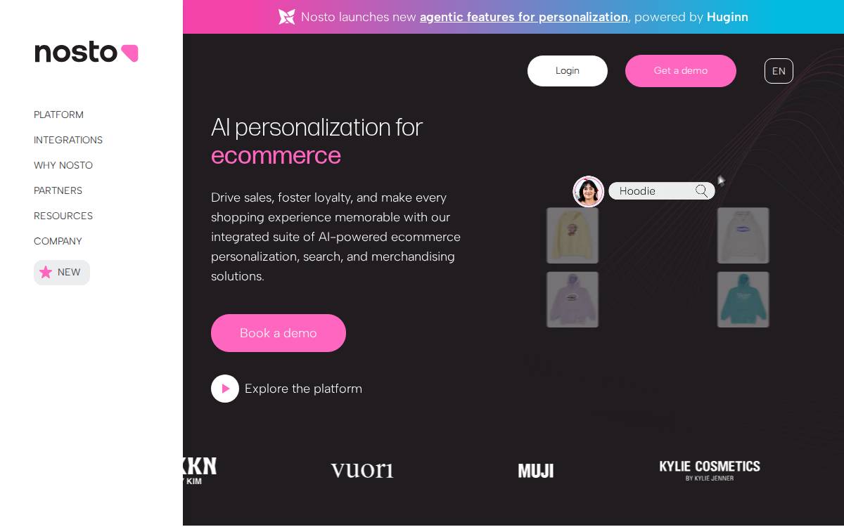 Nosto website preview