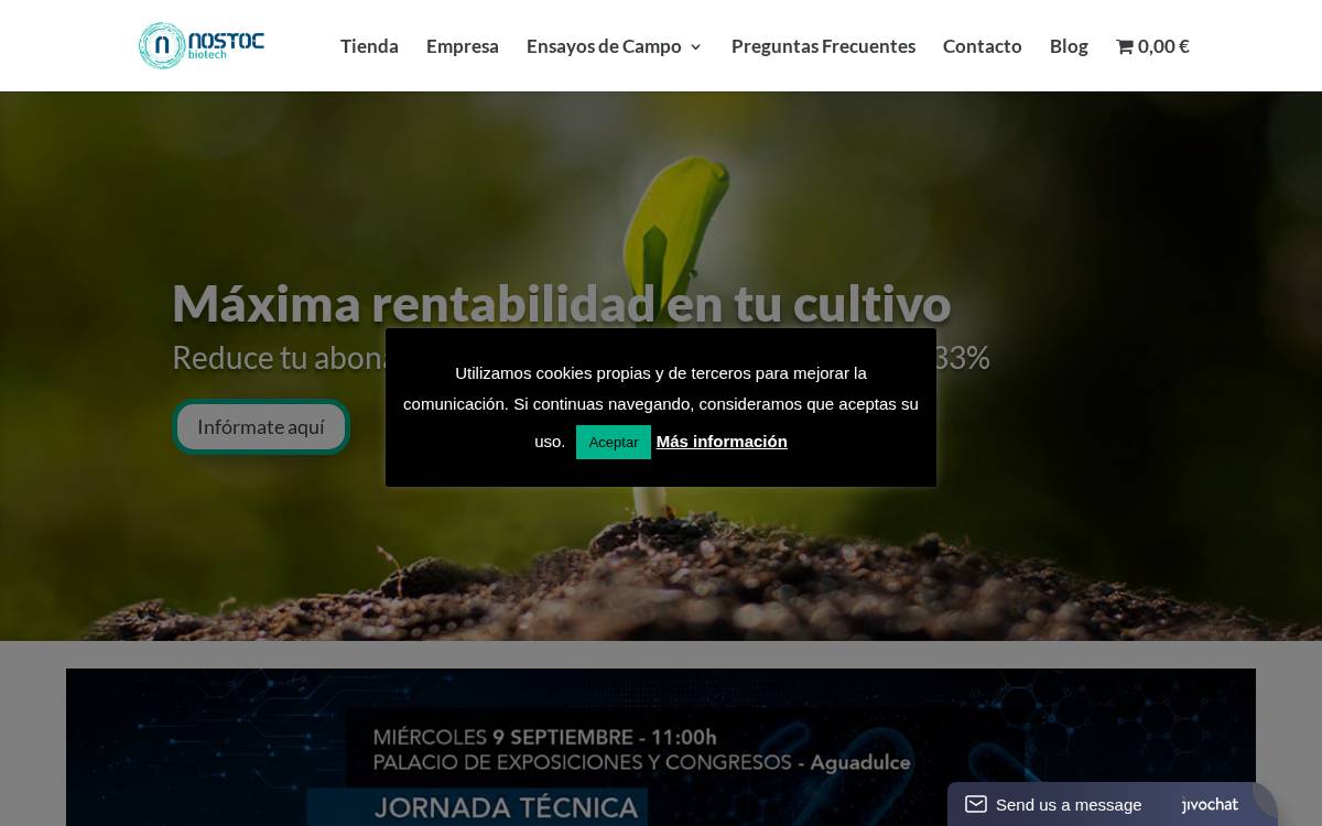 Nostoc Biotech website preview