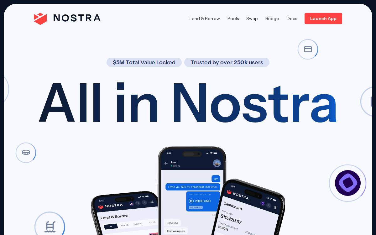 Nostra website preview