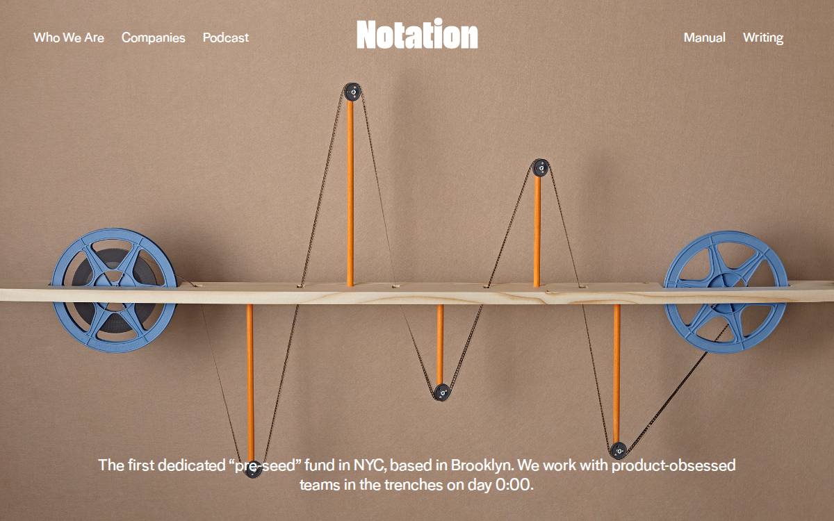Notation website preview