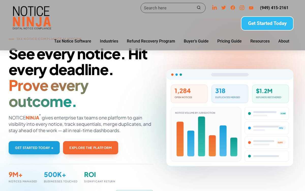 Notice Ninja website preview