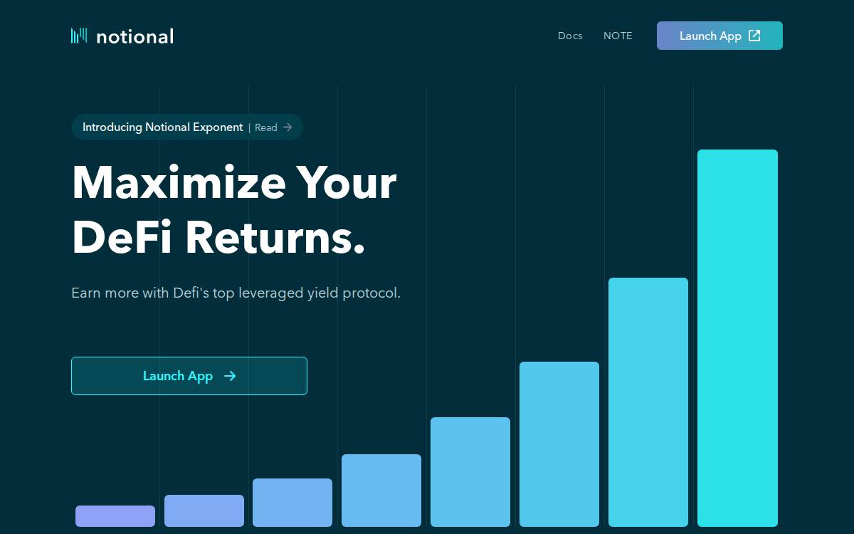 Notional website preview
