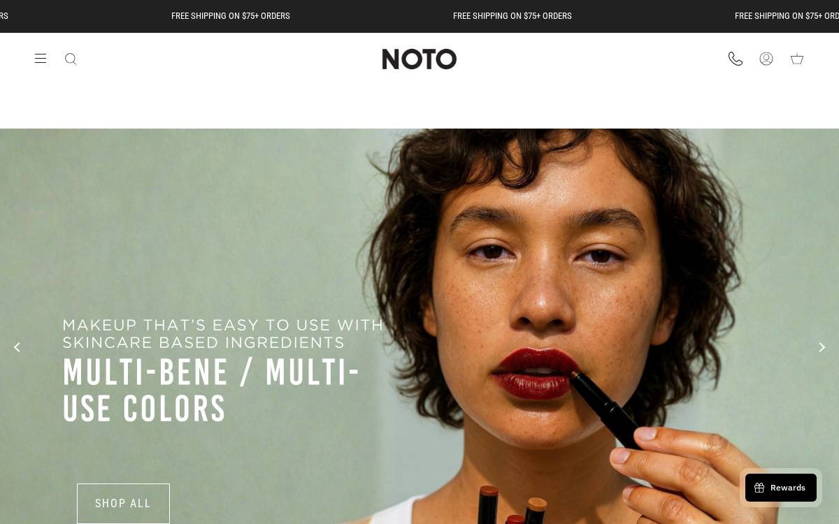 NOTO website preview