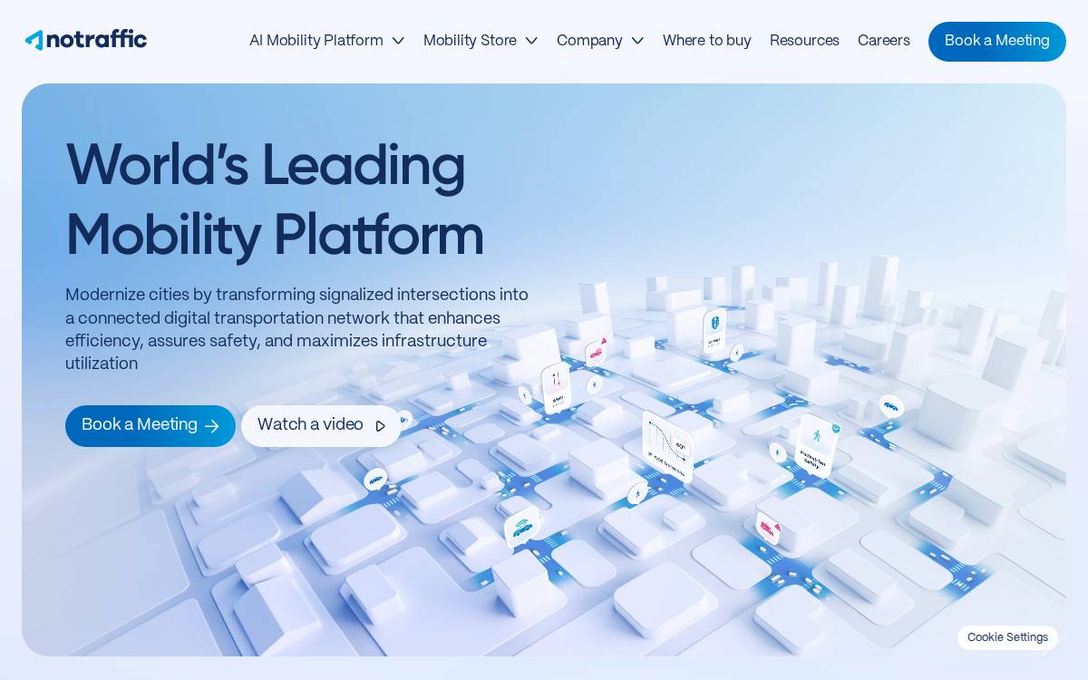 NoTraffic website preview