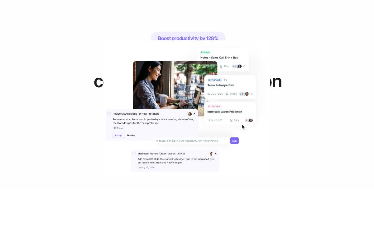 Noty website preview
