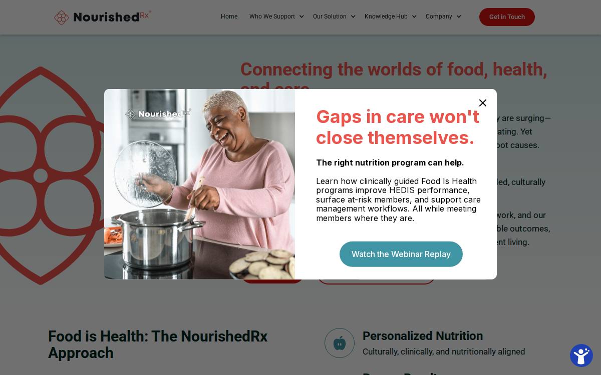NourishedRx website preview