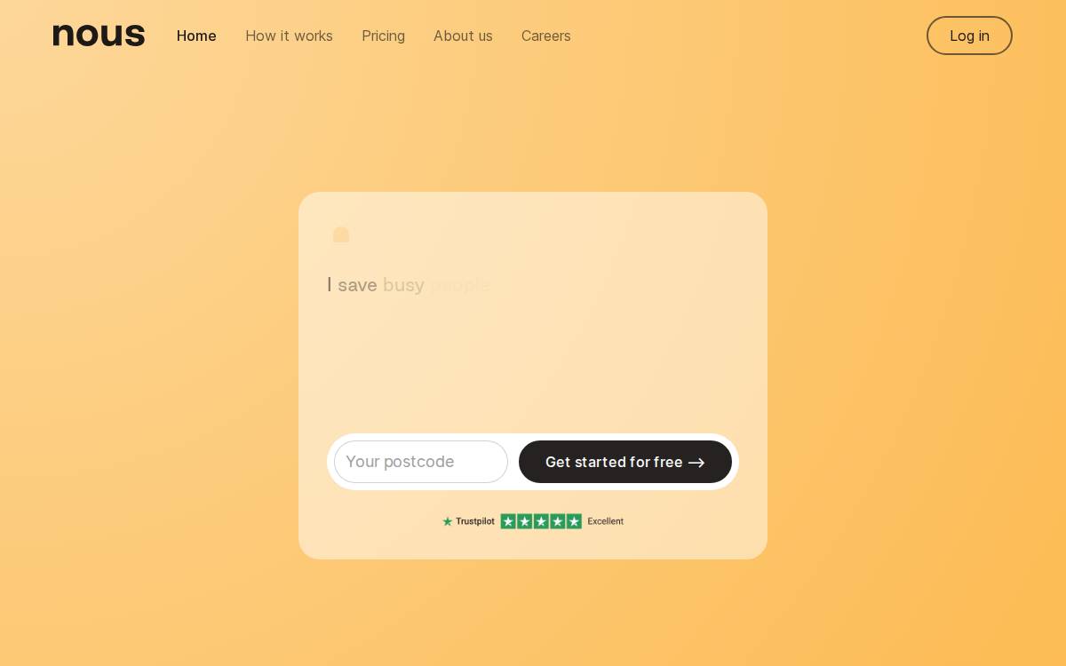 Nous website preview