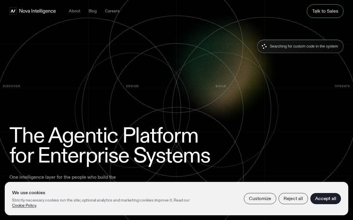 Nova AI Software website preview