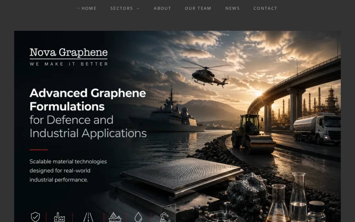 Nova Graphene Canada website preview