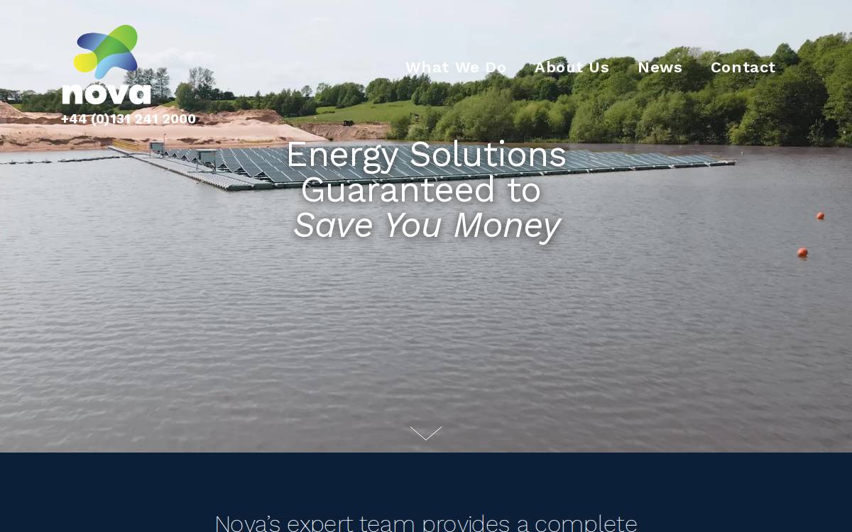 Nova Innovation website preview