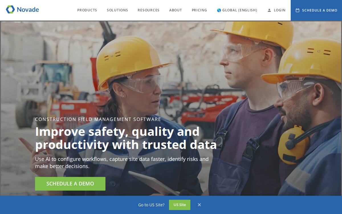 Novade website preview