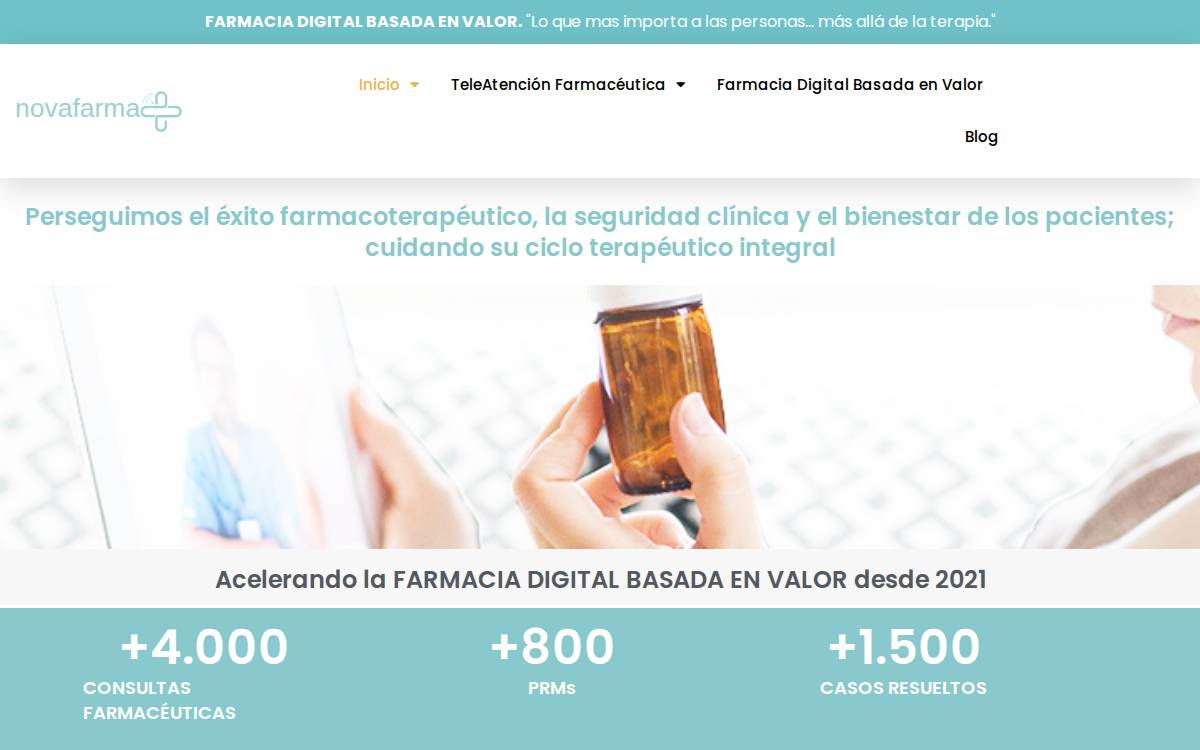 Novafarma website preview