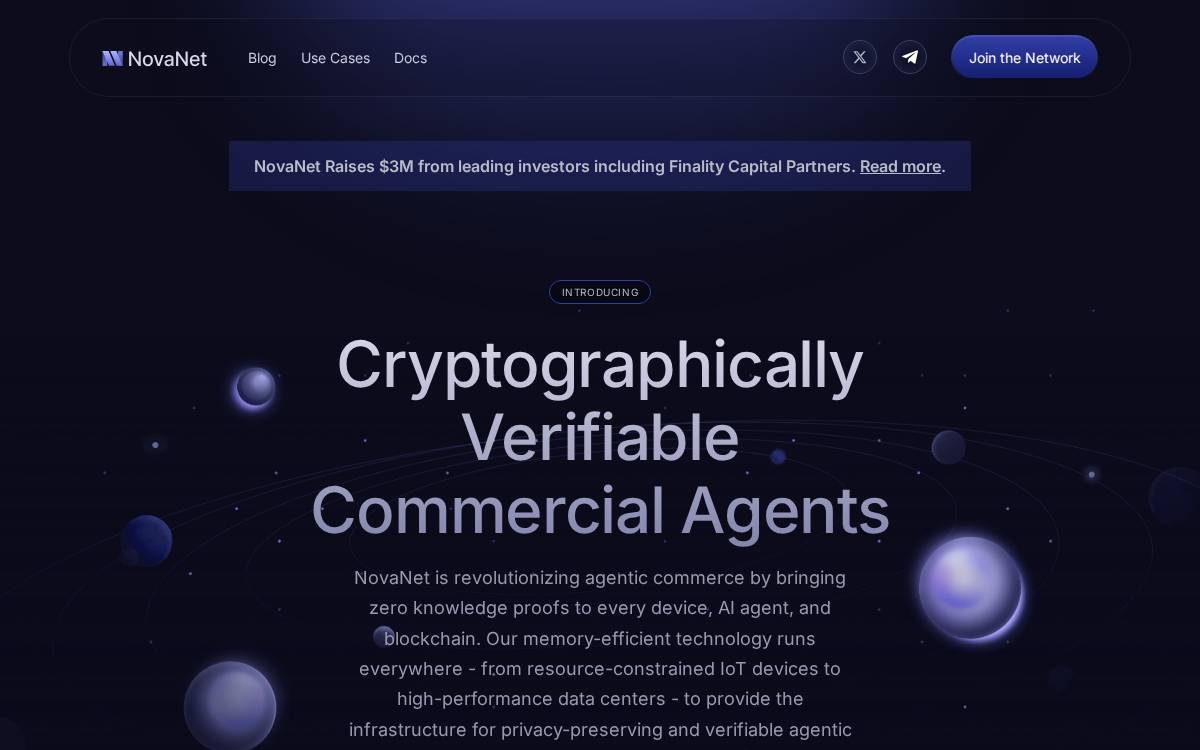Novanet website preview
