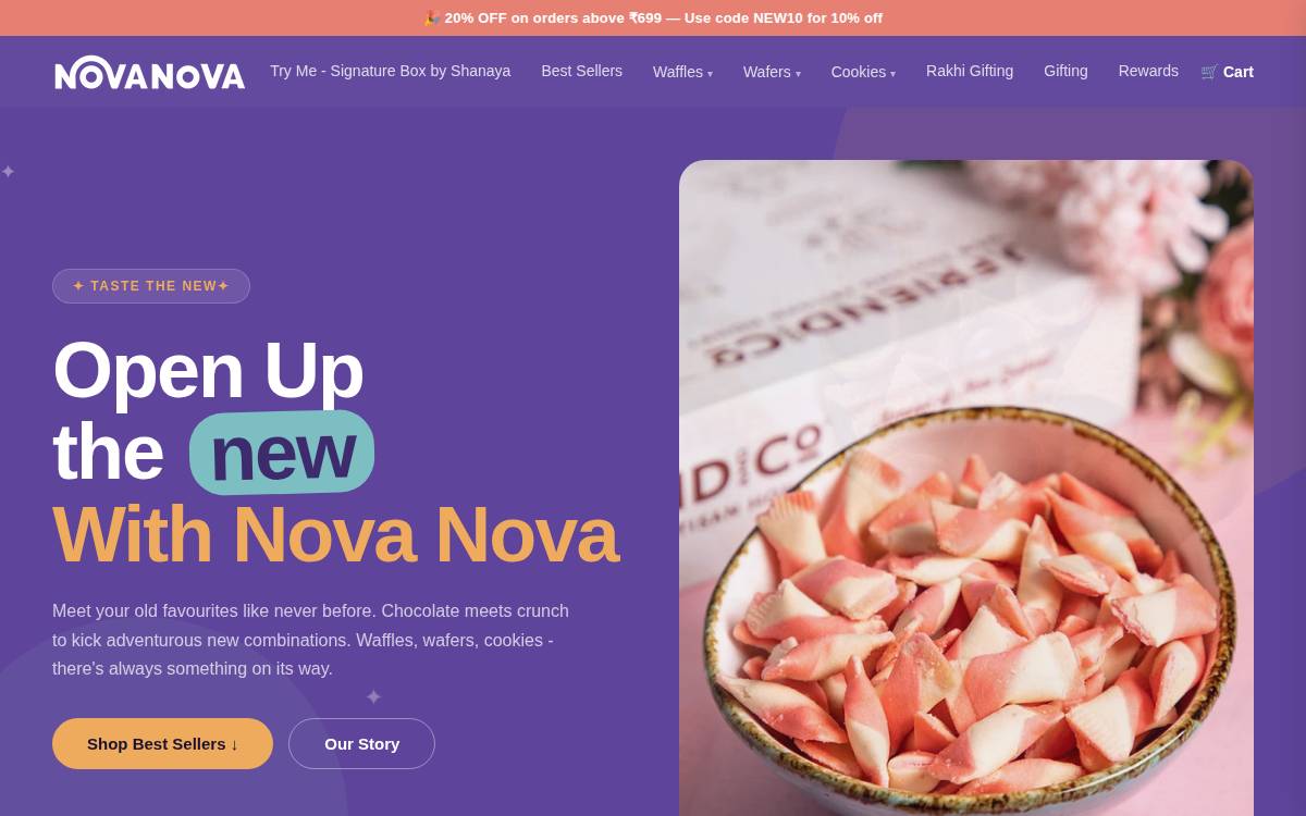 Novanova website preview