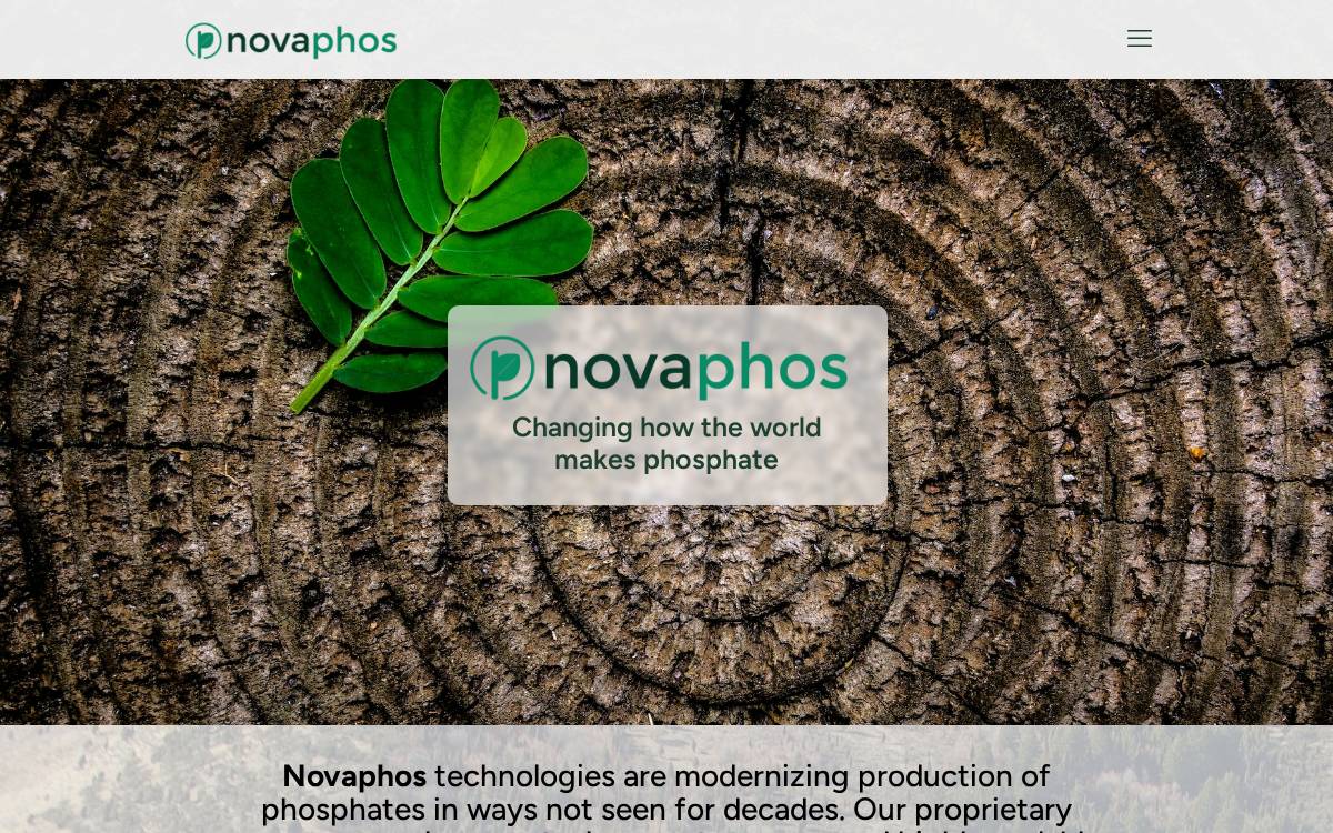 Novaphos website preview