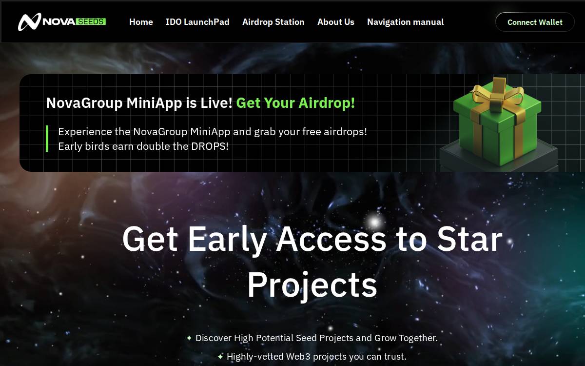 Novaseeds website preview
