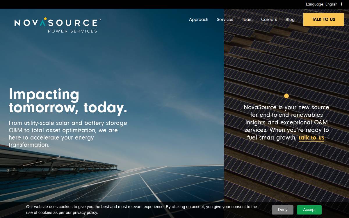 Novasource website preview