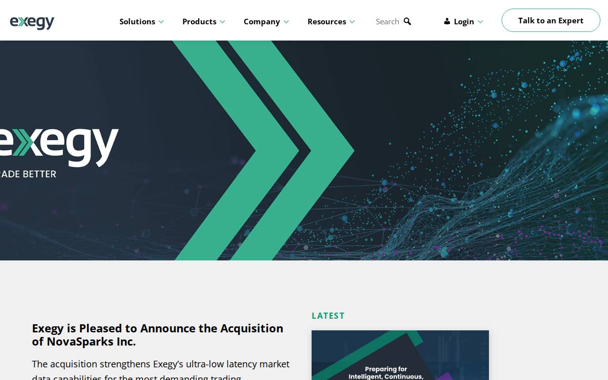 NovaSparks website preview