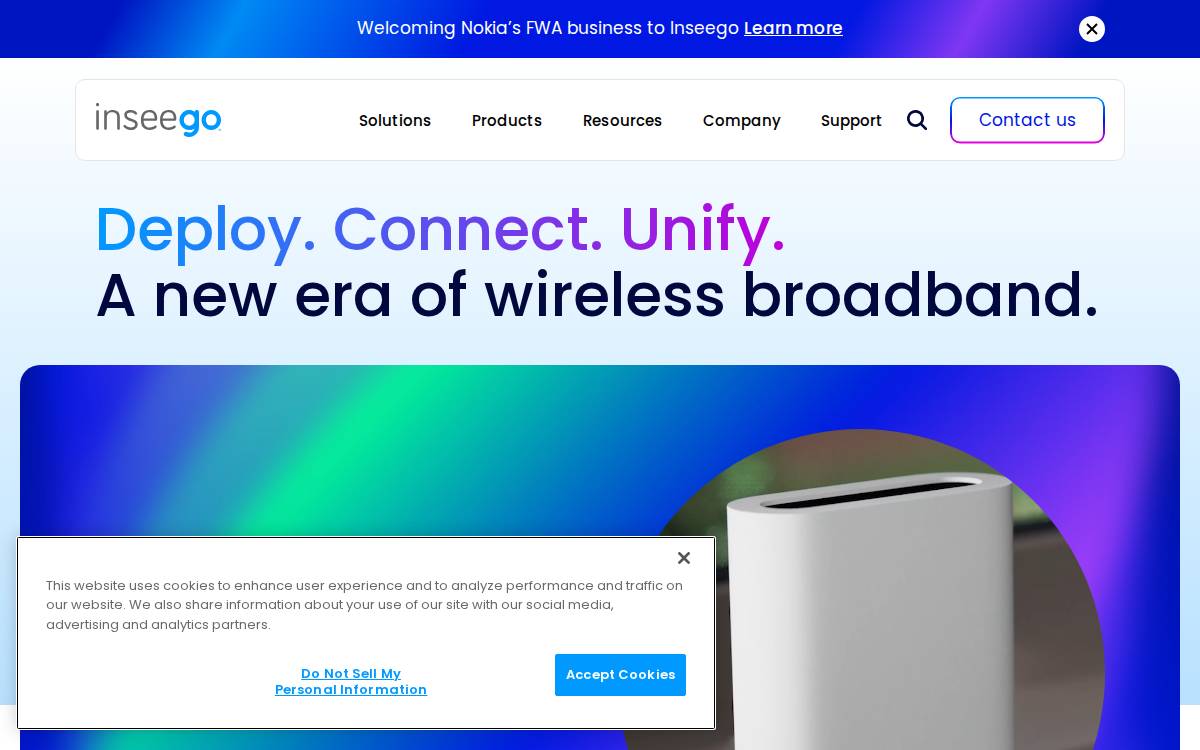 Novatel Wireless website preview
