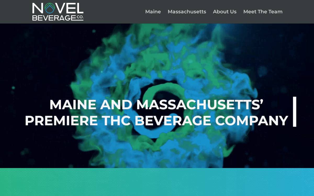 Novel Beverage website preview