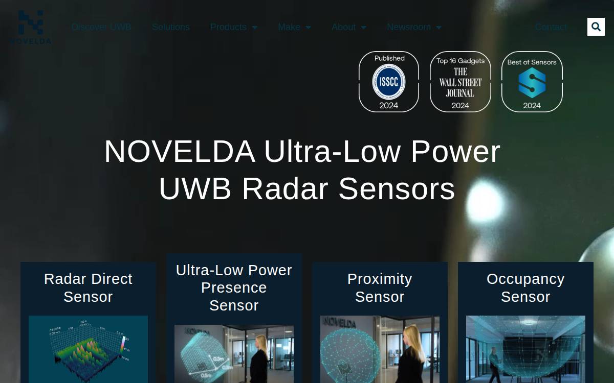 Novelda website preview