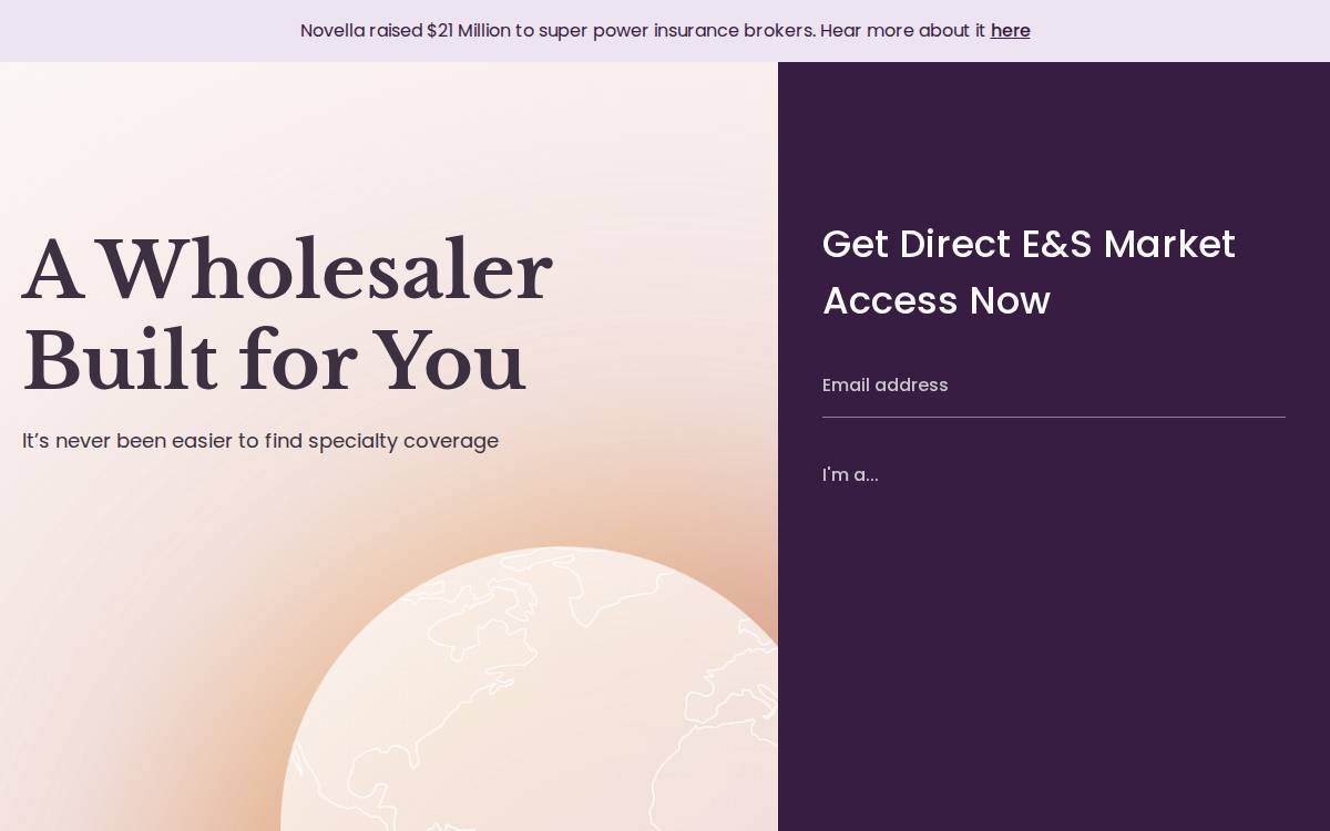 Novella website preview