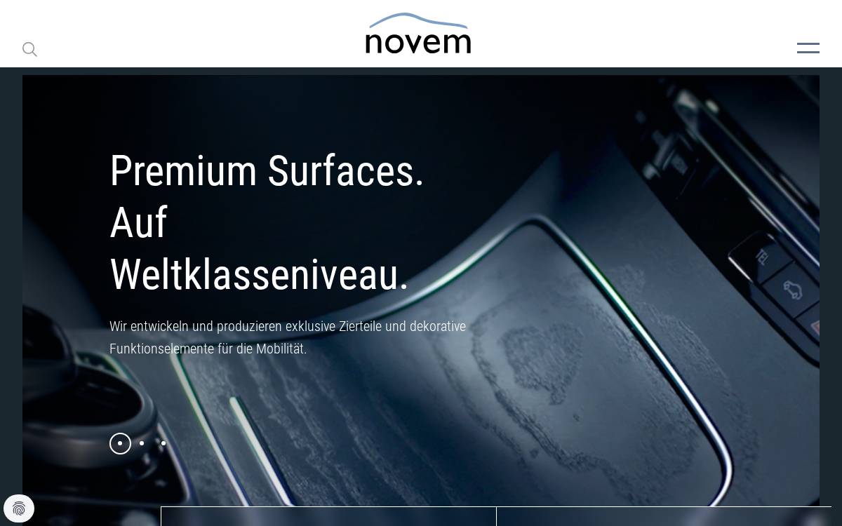 Novem website preview