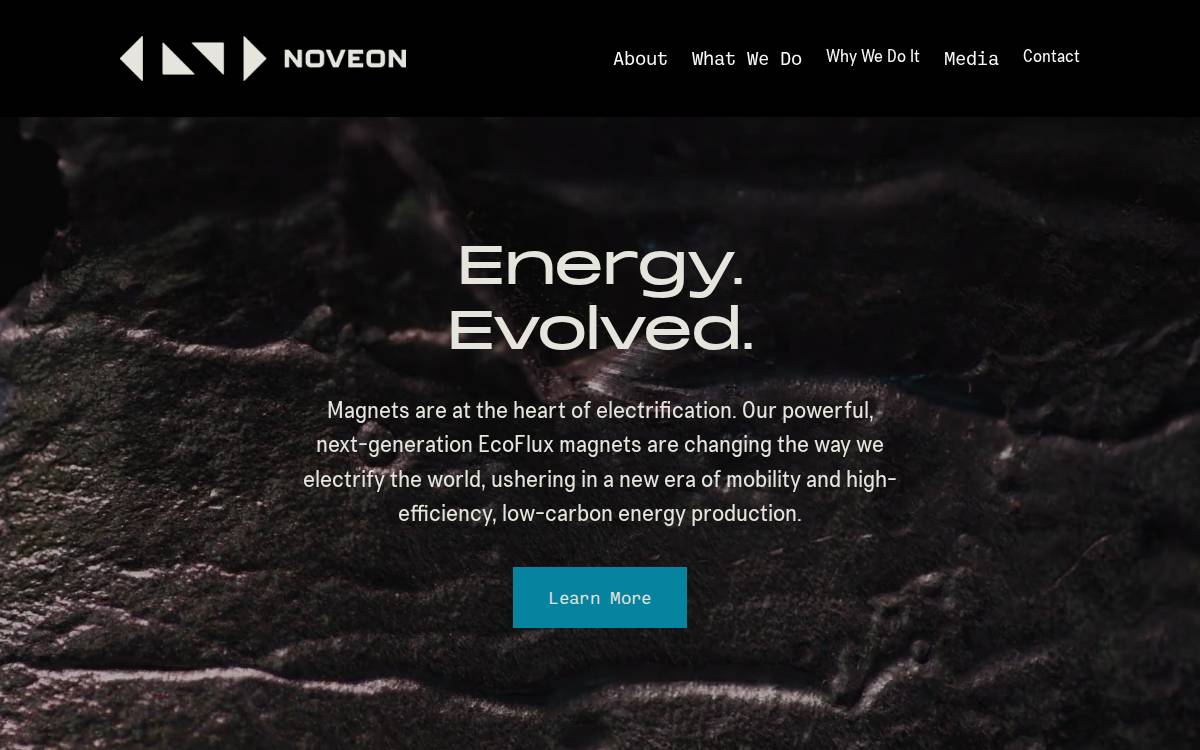 Noveon website preview