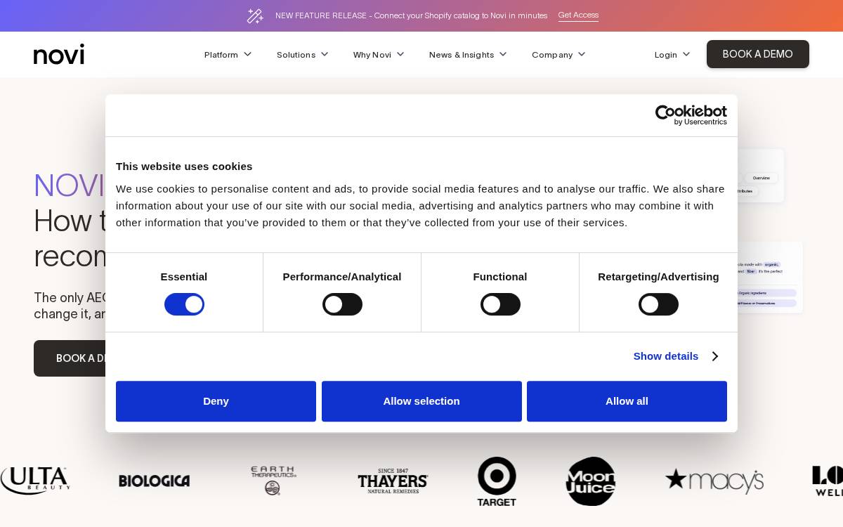 Novi Connect website preview