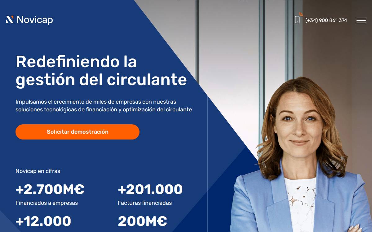 Novicap website preview