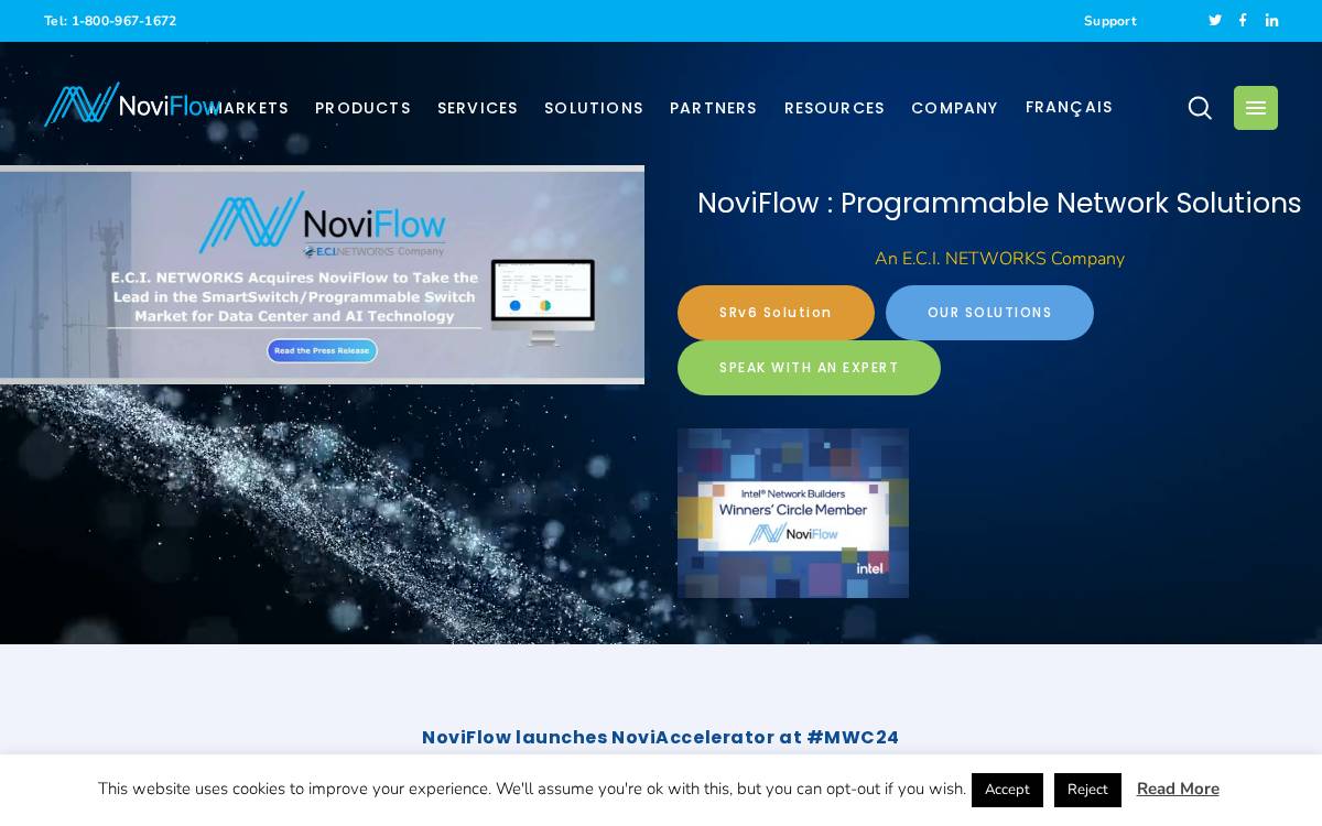 Noviflow website preview
