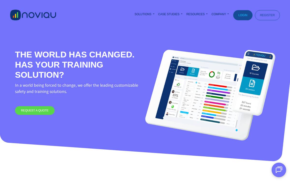 Noviqu website preview