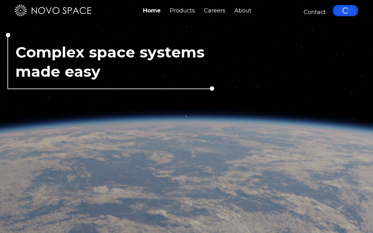 Novo Space website preview