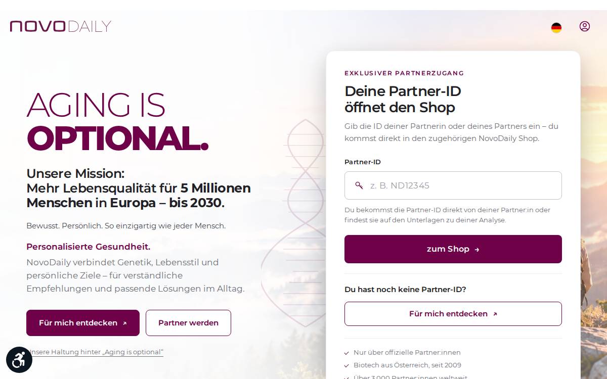 NovoDaily website preview