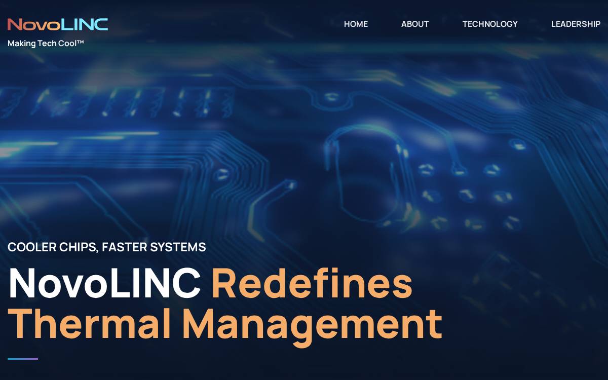 NovoLINC website preview
