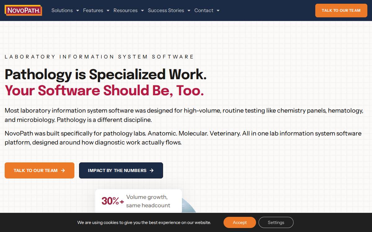 Novopath website preview