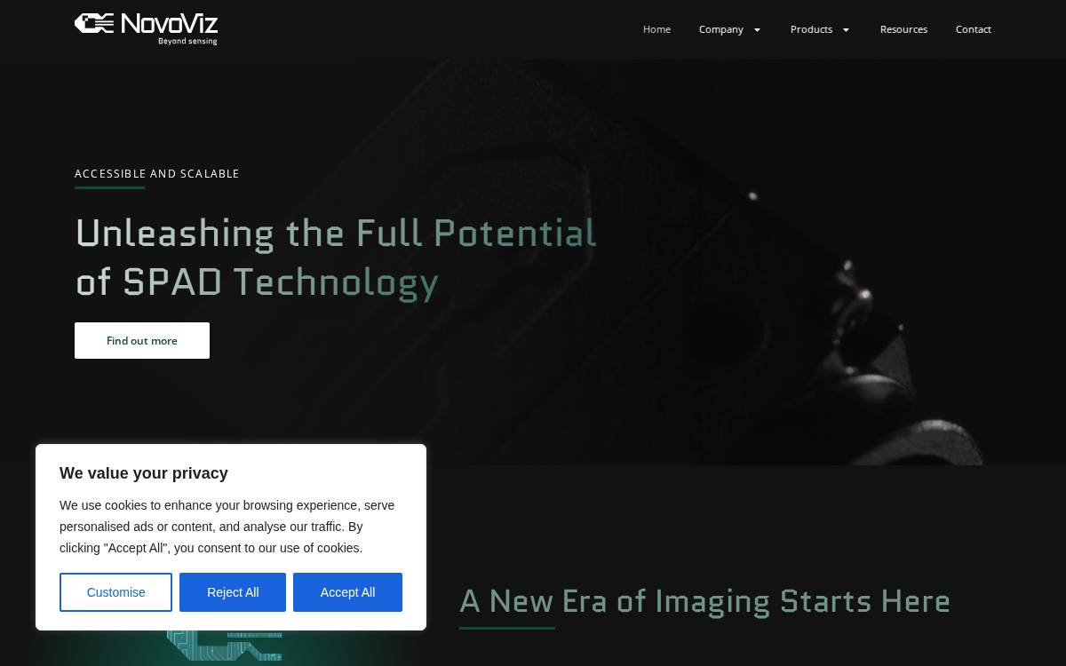 Novoviz website preview