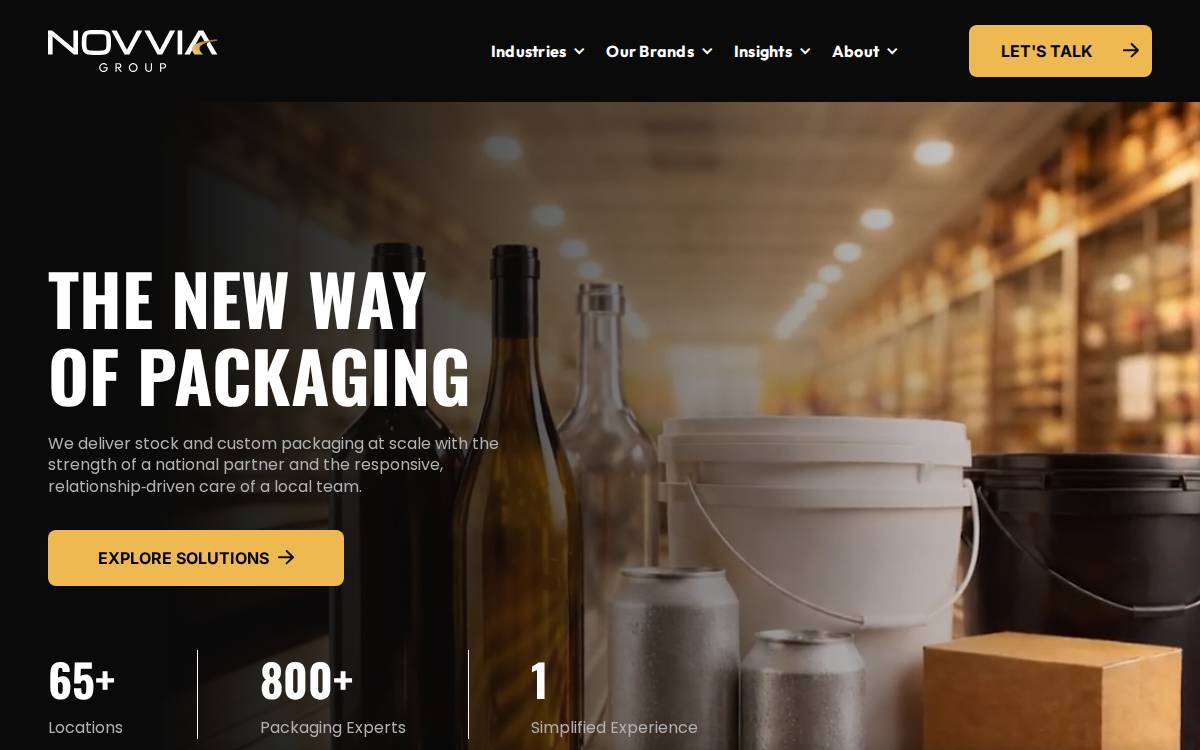 Novvia Group website preview