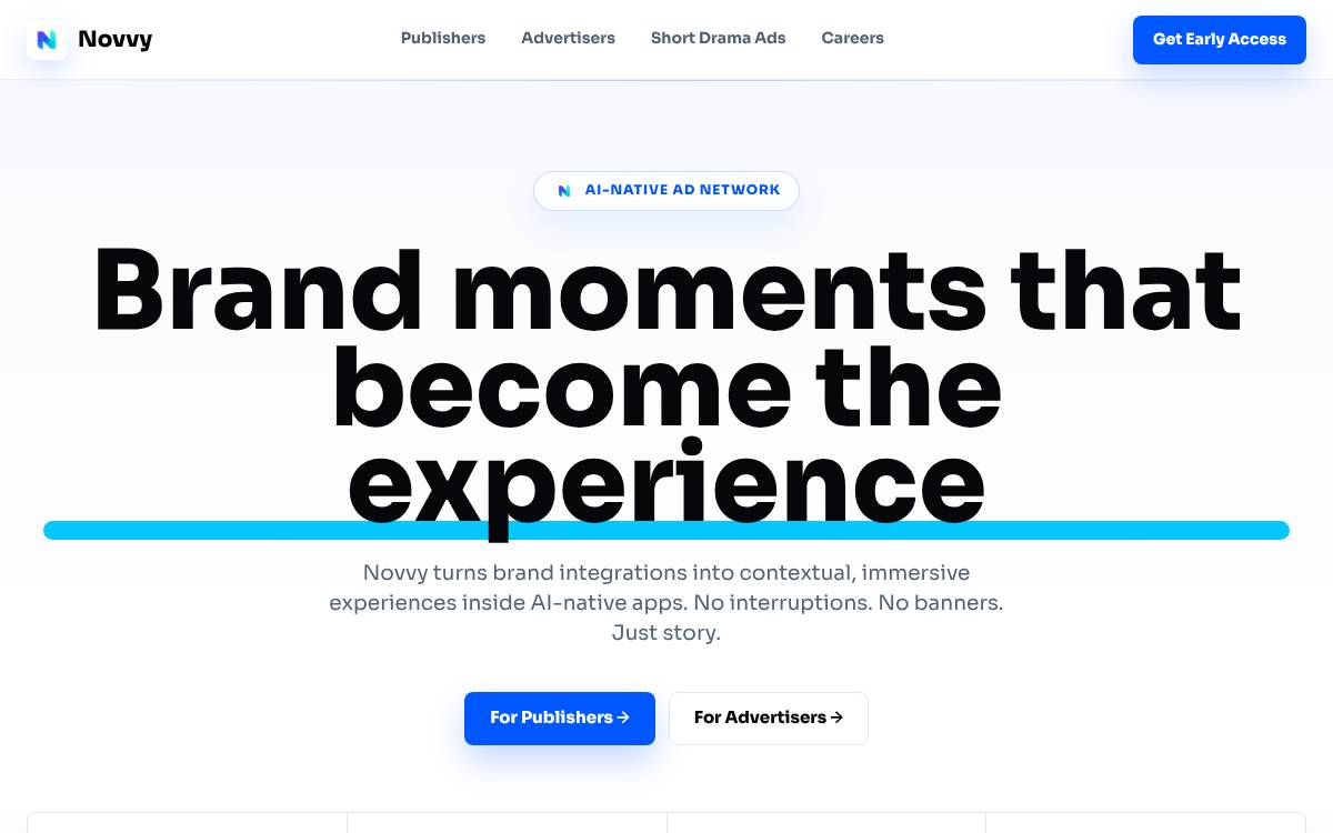 Novvy website preview