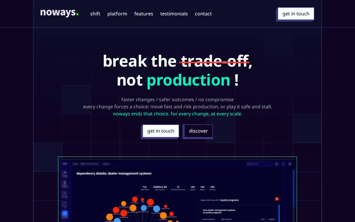 Noways website preview