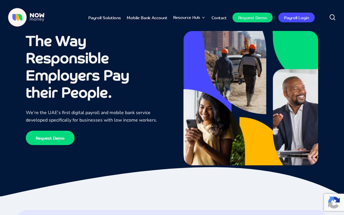 Nowmoney website preview