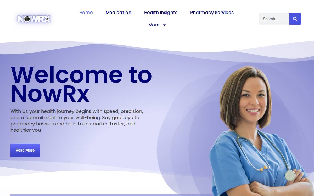 NowRx website preview