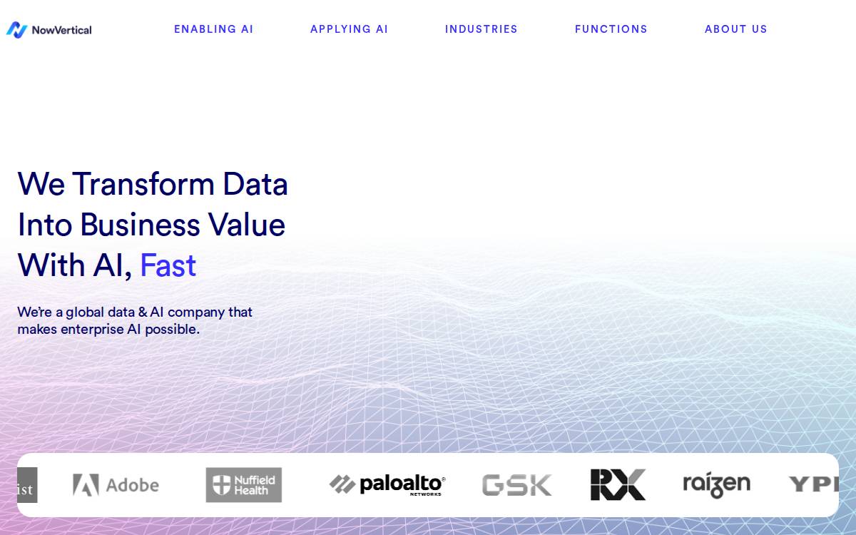 NowVertical Group website preview