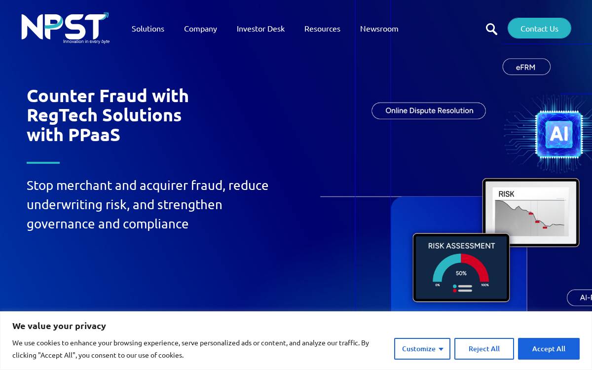 NPST website preview