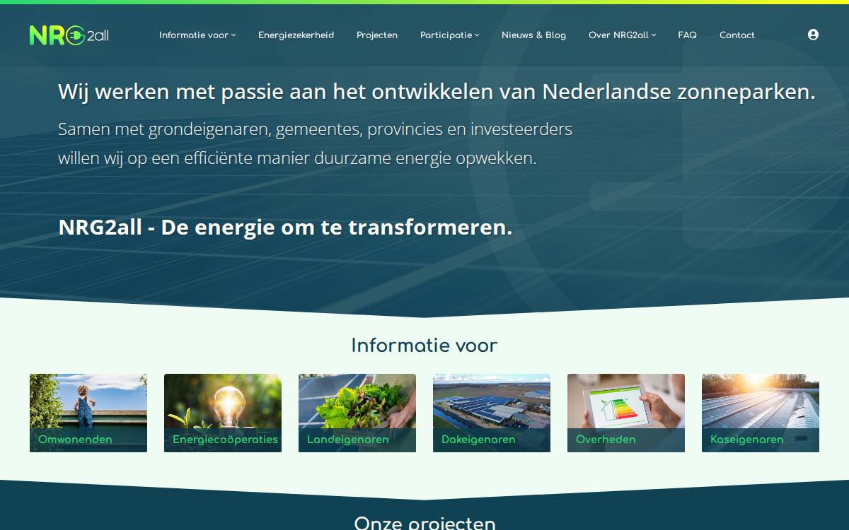 NRG2all website preview