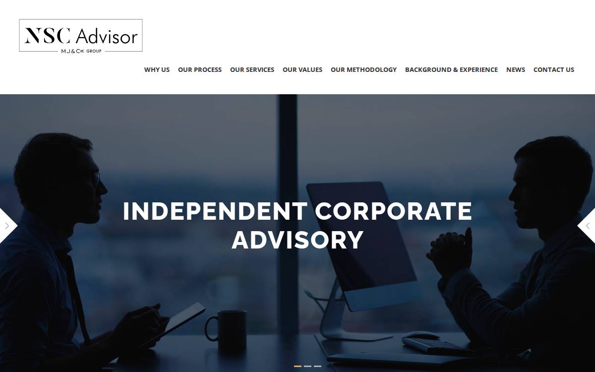 NSC Advisor website preview